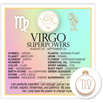 Zodiac Superpowers Mini Card & Charm By Warm Human - Virgo