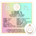 Zodiac Superpowers Mini Card & Charm By Warm Human - Libra