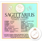 Zodiac Superpowers Mini Card & Charm By Warm Human - Sagittarius