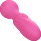 First Time Rechargeable Massager Waterproof Silicone Mini Wand Vibrator By CalExotics - Pink