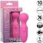 First Time Rechargeable Massager Waterproof Silicone Mini Wand Vibrator By CalExotics - Pink