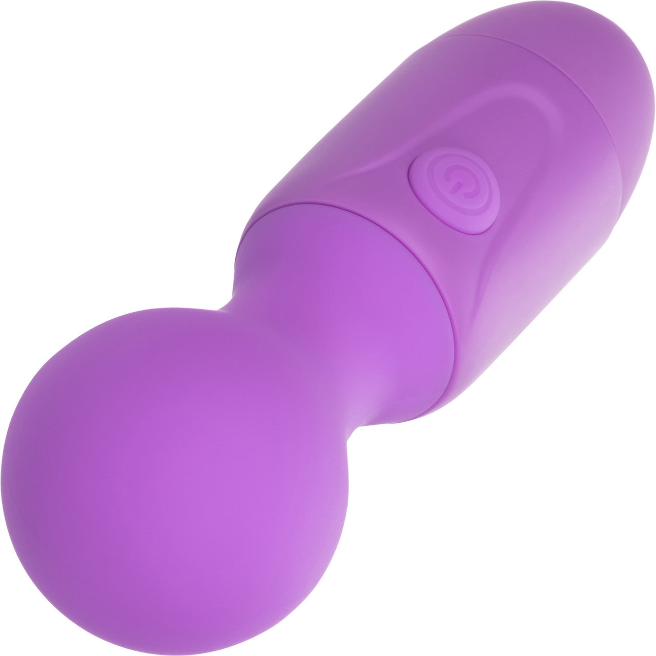 First Time Rechargeable Massager Waterproof Silicone Mini Wand Vibrator By CalExotics - Purple