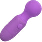 First Time Rechargeable Massager Waterproof Silicone Mini Wand Vibrator By CalExotics - Purple