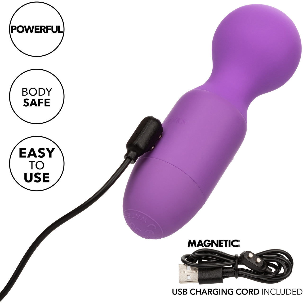 First Time Massager Mini Wand Vibrator By - Purple First Time Massager Mini Wand Vibrator By - Purple