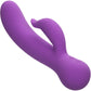 First Time Rechargeable Pleaser Waterproof Silicone Dual Stimulation Vibrator By CalExotics - Purple