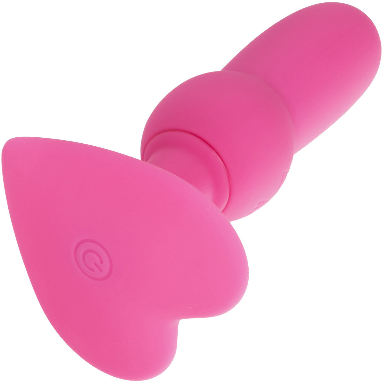 First Time Vibrating Beaded Probe Rechargeable Waterproof Silicone Butt Plug By CalExotics - Pink