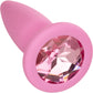 First Time Crystal Booty Silicone Anal Trainer Kit With Three Jeweled Plugs by CalExotics - Pink