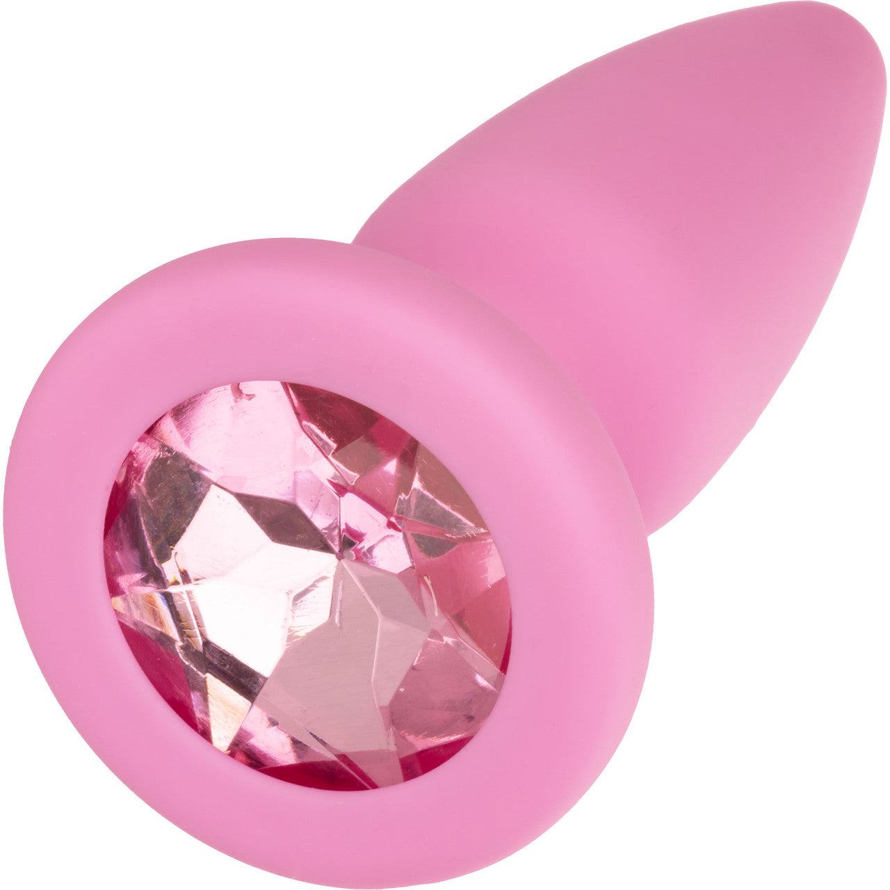 First Time Crystal Booty Silicone Anal Trainer Kit With Three Jeweled Plugs by CalExotics - Pink