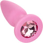 First Time Crystal Booty Silicone Anal Trainer Kit With Three Jeweled Plugs by CalExotics - Pink