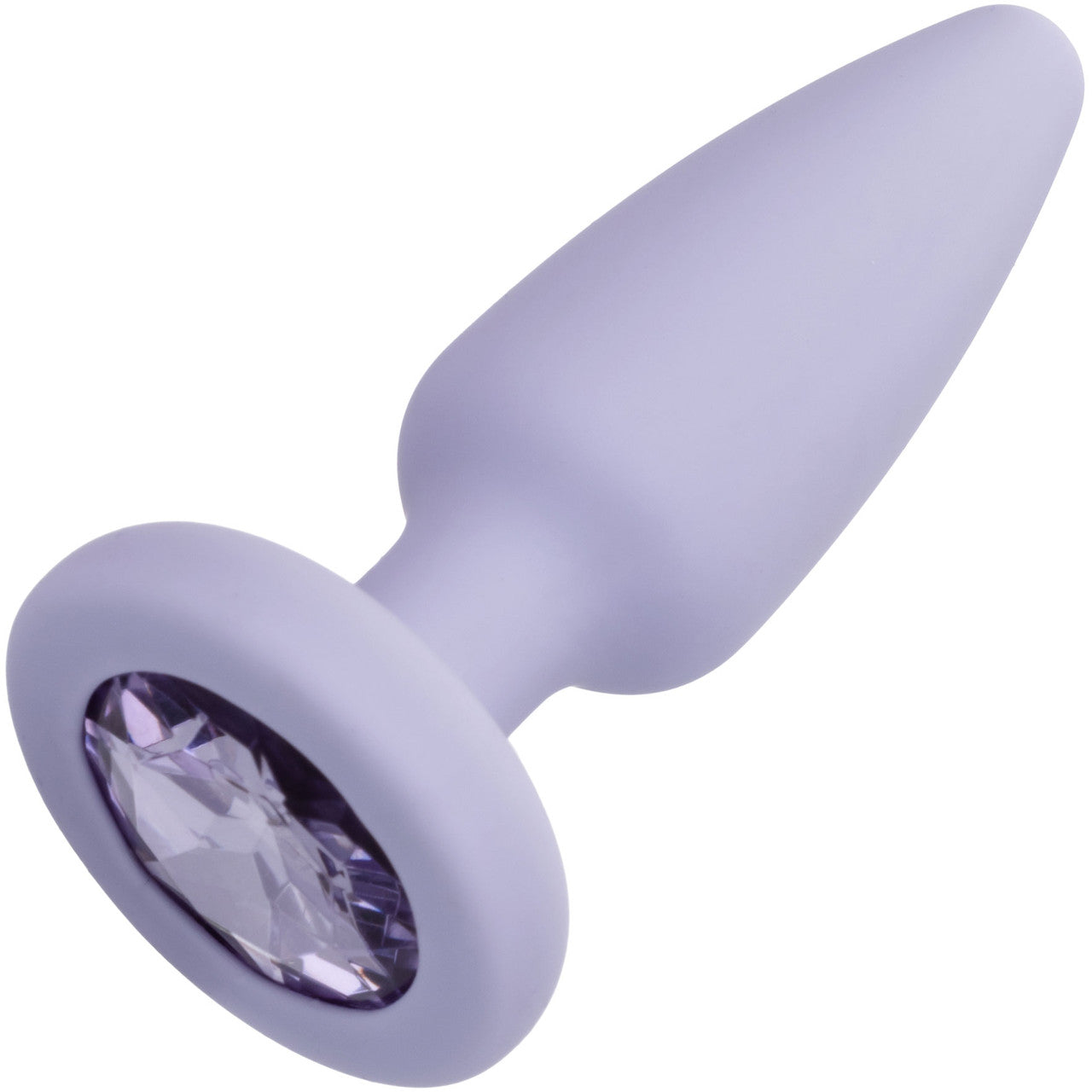 First Time Crystal Booty Silicone Anal Trainer Kit With Three Jeweled Plugs by CalExotics - Purple