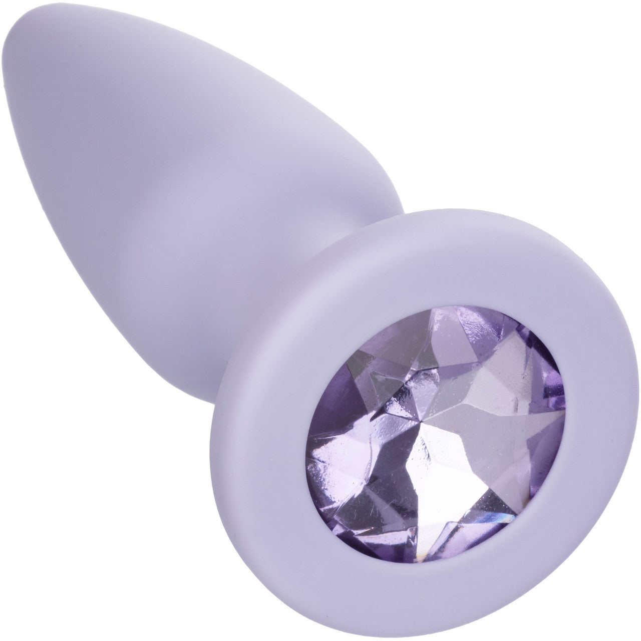 First Time Crystal Booty Silicone Anal Trainer Kit With Three Jeweled Plugs by CalExotics - Purple