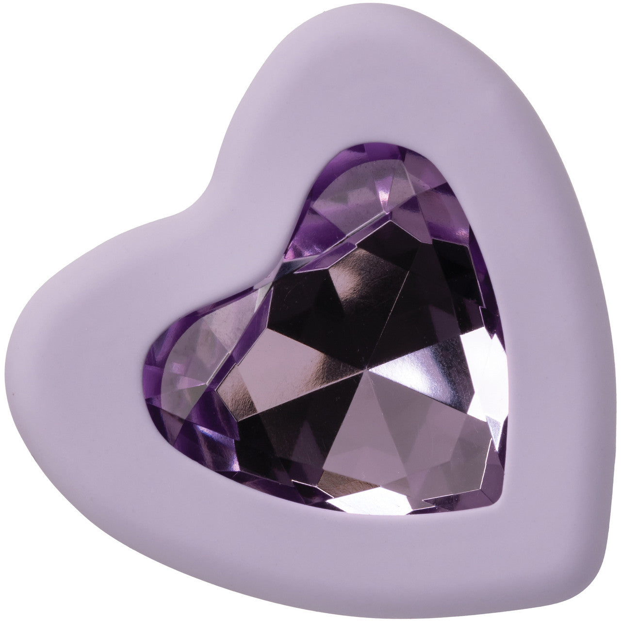 First Time Crystal Booty Duo Silicone Anal Plug 2 Piece Set By CalExotics - Purple