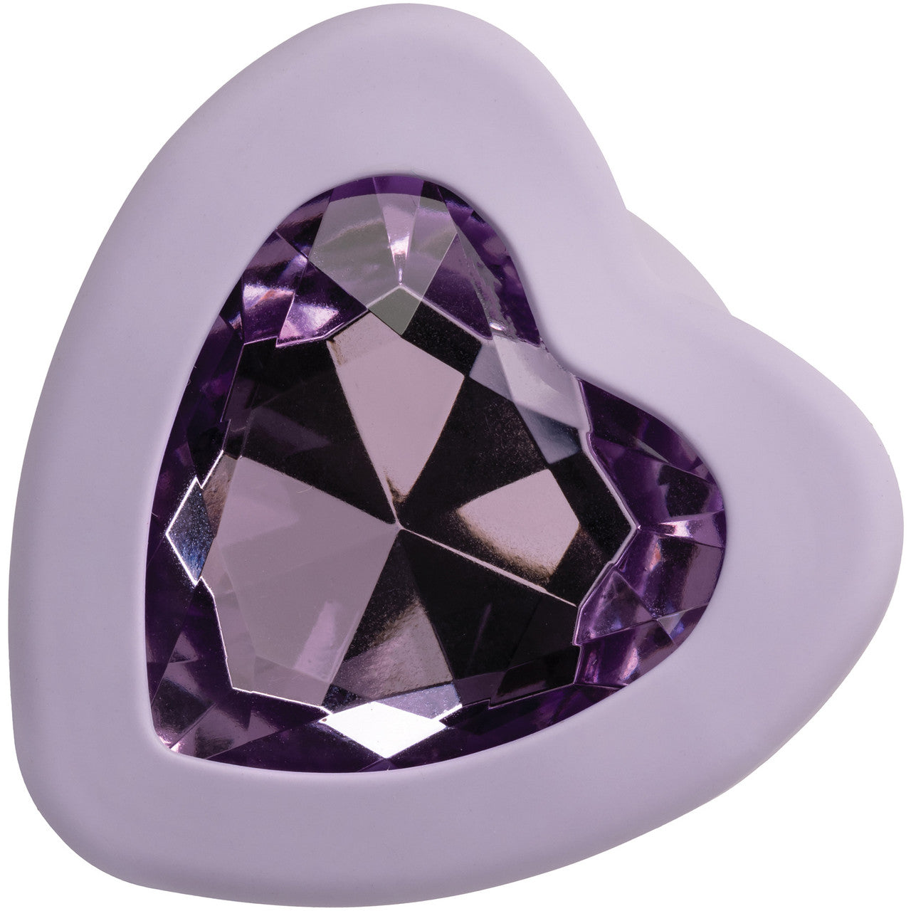 First Time Crystal Booty Duo Silicone Anal Plug 2 Piece Set By CalExotics - Purple