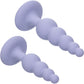 First Time® Crystal Beaded Duo Silicone Anal Probe 2 Piece Set