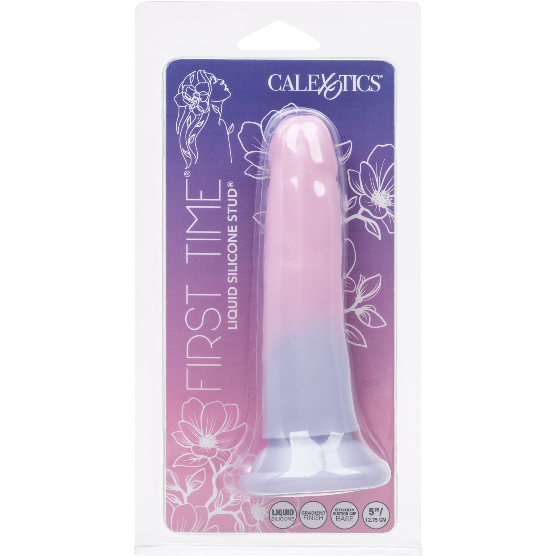 First Time® Liquid Silicone Stud® 5.75" Suction Cup Dildo