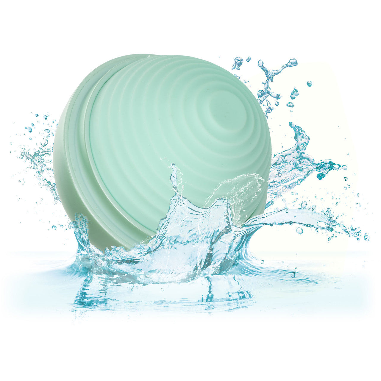 Opal Ripple Massager Rechargeable Waterproof Silicone Vibrator By CalExotics - Green