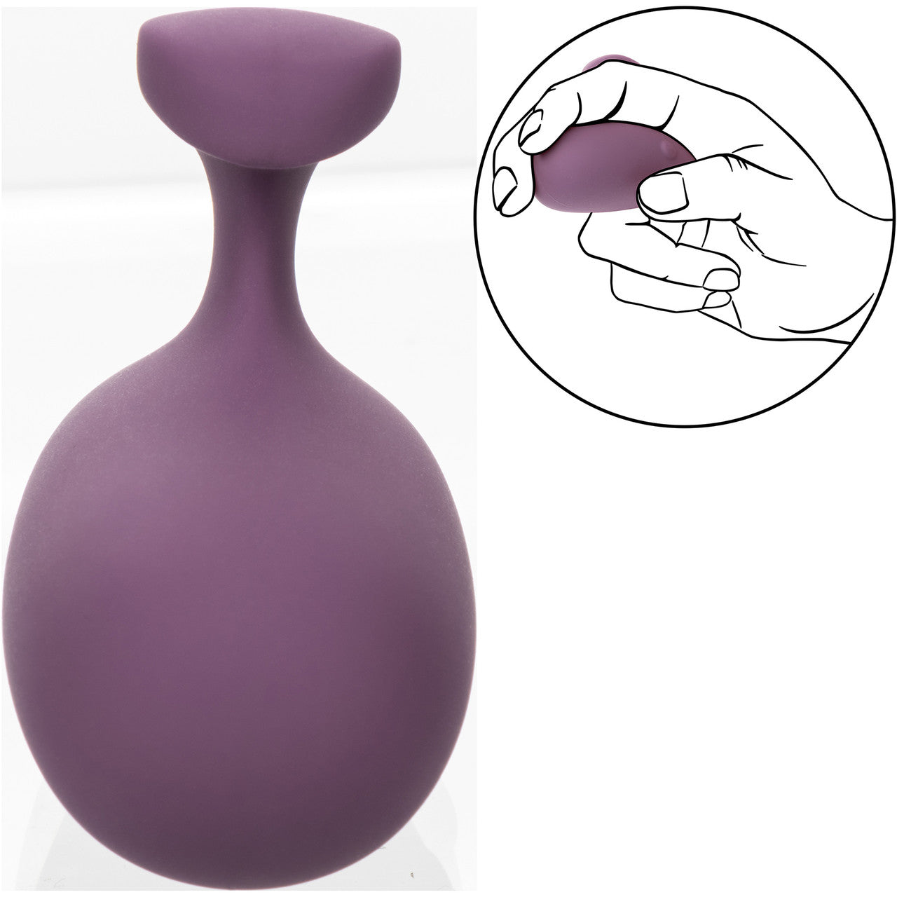 Mod Touch Rechargeable Waterproof Silicone Clitoral Stimulator By CalExotics - Purple