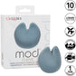 Mod Curve Rechargeable Waterproof Silicone Clitoral Stimulator By CalExotics - Blue