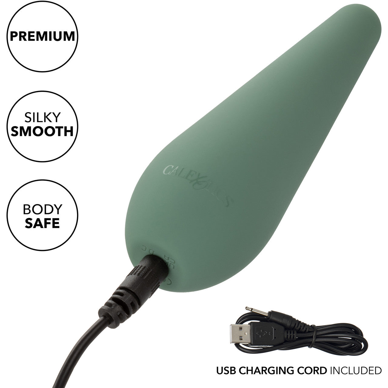 Mod Chic Rechargeable Waterproof Silicone Clitoral Stimulator By CalExotics - Green