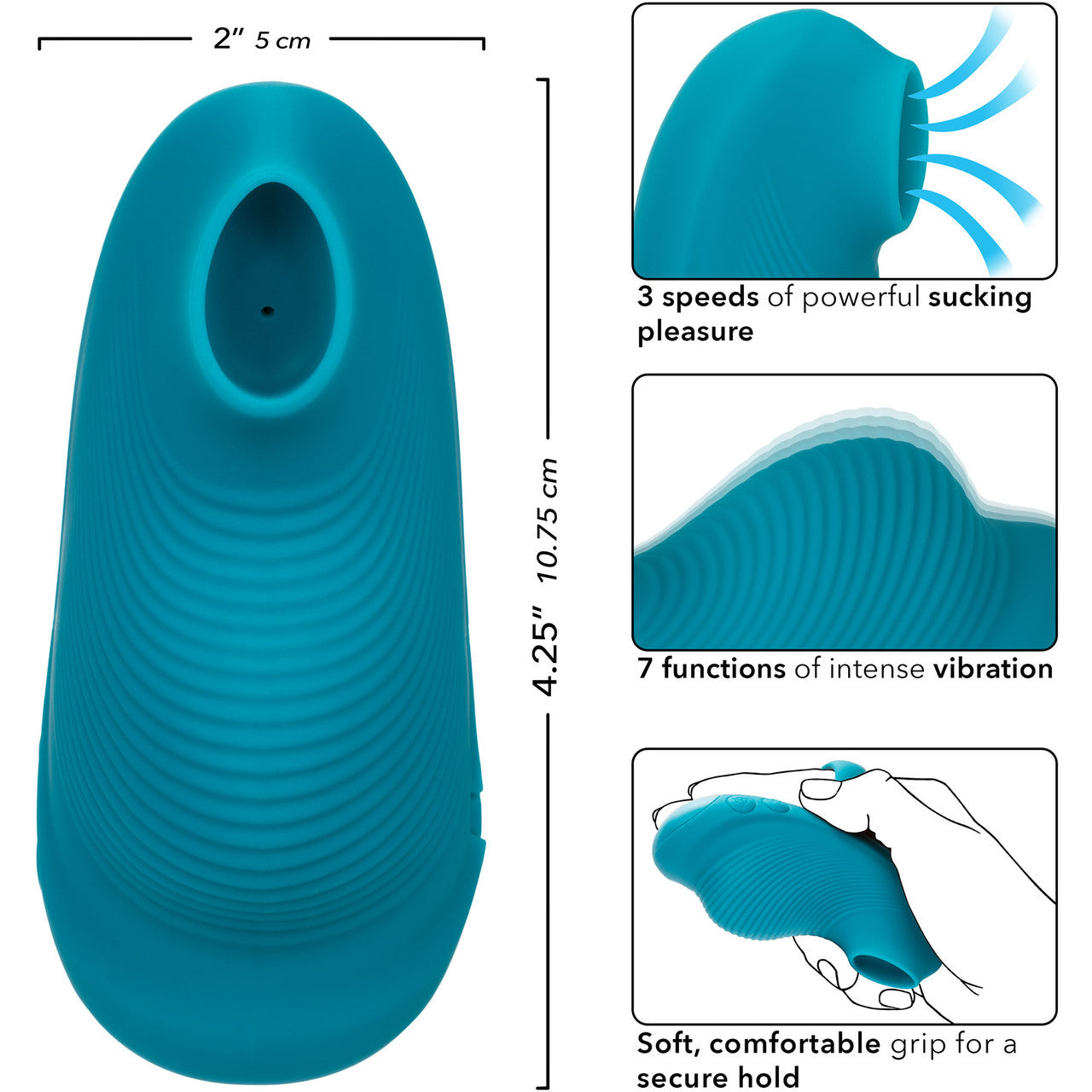 Envy Handheld Suction Massager Silicone Finger Vibrator Envy Handheld Suction Massager Silicone Finger Vibrator