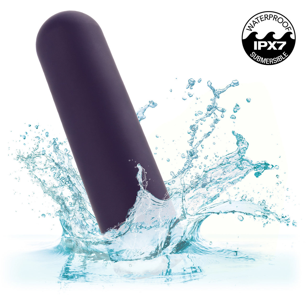 Turbo Buzz Rounded Bullet Rechargeable Waterproof Vibrator By CalExotics - Purple