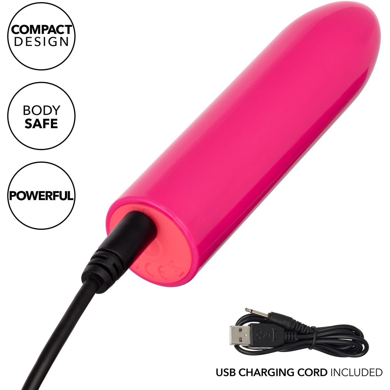 Turbo Buzz Classic Mini Bullet Rechargeable Waterproof Vibrator By CalExotics - Pink