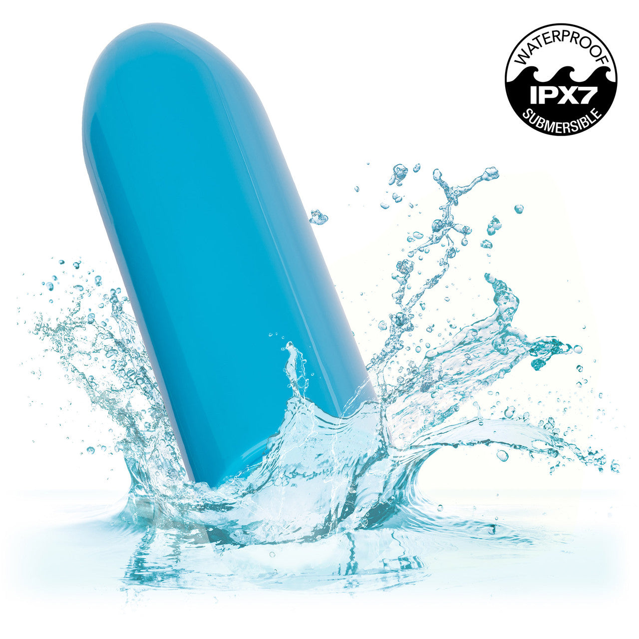 Turbo Buzz Classic Mini Bullet Rechargeable Waterproof Vibrator By CalExotics - Blue