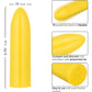 Turbo Buzz Classic Mini Bullet Rechargeable Waterproof Vibrator By CalExotics - Yellow