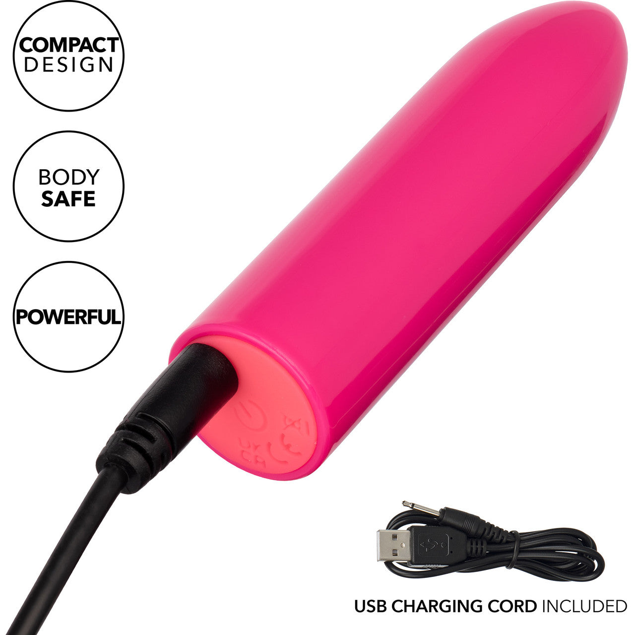 Turbo Buzz Classic Bullet Rechargeable Waterproof Vibrator By CalExotics - Pink