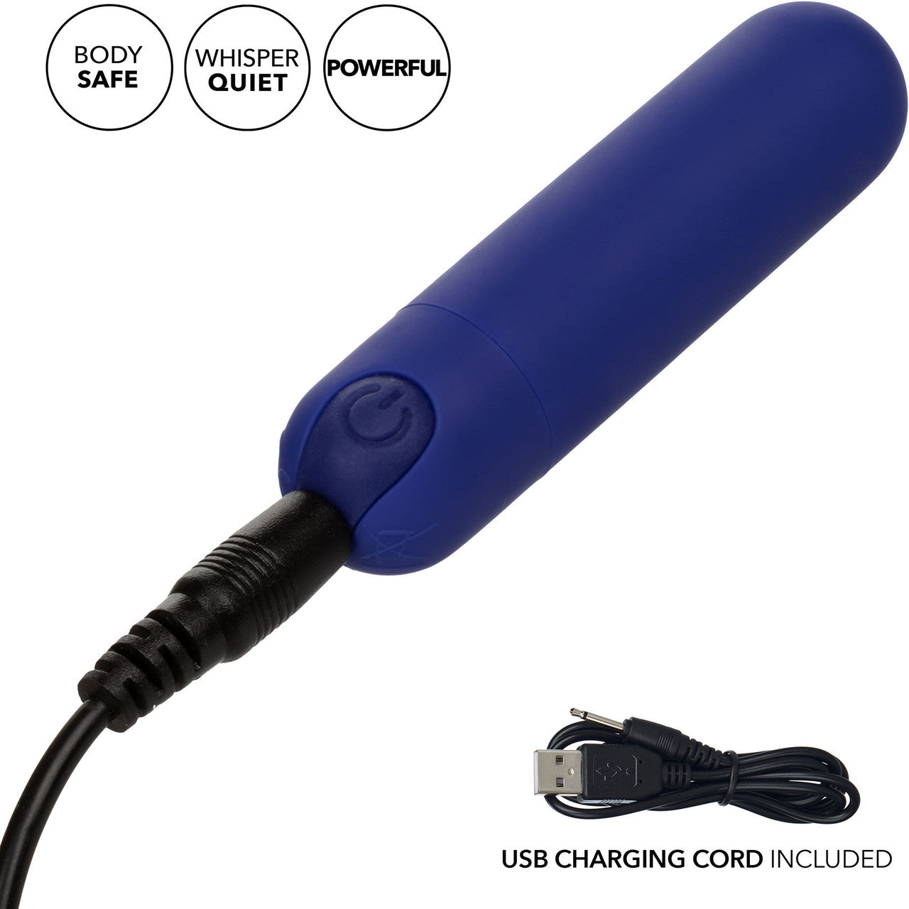 Hideaway Rechargeable Waterproof Mini Vibrator by CalExotics - Blue