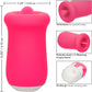 Sugar Craze Rechargeable Waterproof Silicone Flickering Clitoral Stimulator By CalExotics - Pink