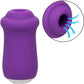 Sugar Rush Silicone Pressure Wave Clitoral Suction Stimulator With Vibration By CalExotics - Purple