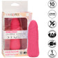 Mini Vibrating Studs Rechargeable Waterproof Silicone Dildo By CalExotics - Pink