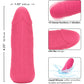 Mini Vibrating Studs Rechargeable Waterproof Silicone Dildo By CalExotics - Pink