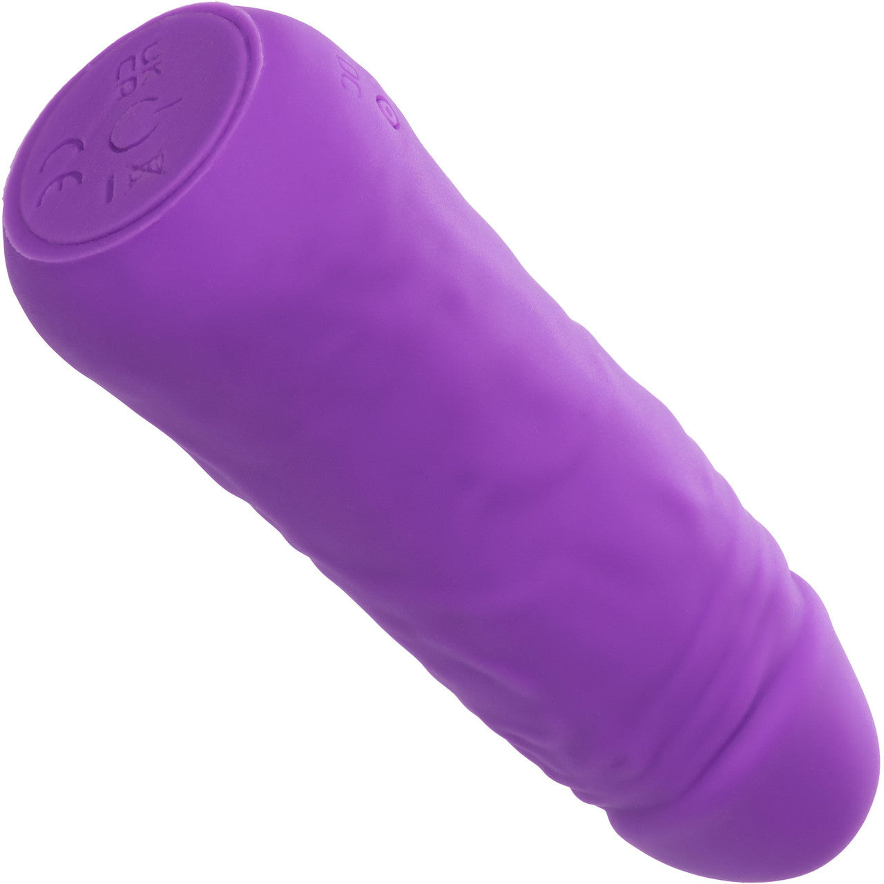 Mini Vibrating Studs Rechargeable Waterproof Silicone Dildo By CalExotics - Purple