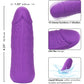 Mini Vibrating Studs Rechargeable Waterproof Silicone Dildo By CalExotics - Purple