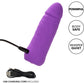 Mini Vibrating Studs Rechargeable Waterproof Silicone Dildo By CalExotics - Purple