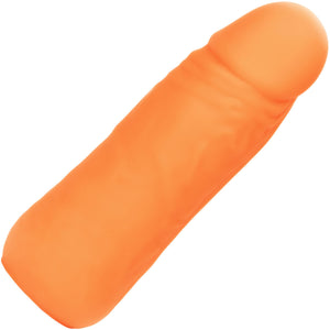 Mini Vibrating Studs Rechargeable Waterproof Silicone Dildo By CalExotics - Orange