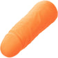 Mini Vibrating Studs Rechargeable Waterproof Silicone Dildo By CalExotics - Orange