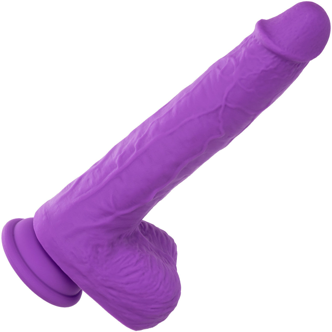 Studs 7" Rechargeable Gyrating & Thrusting Silicone Suction Cup Dildo By CalExotics - Purple