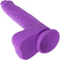 Studs 7" Rechargeable Gyrating & Thrusting Silicone Suction Cup Dildo By CalExotics - Purple