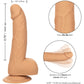 Silicone Studs Realistic 6" Suction Cup Dildo - Vanilla