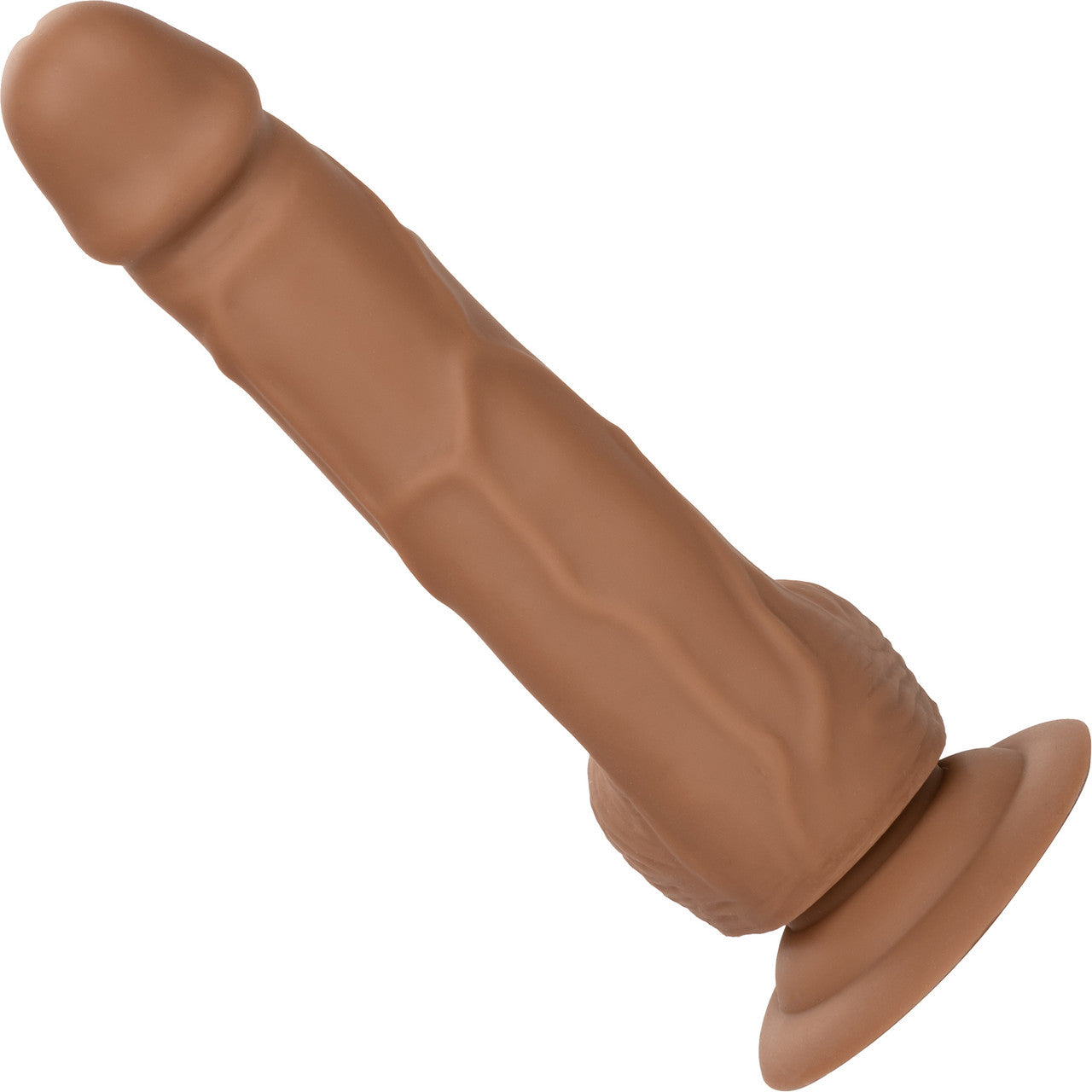 Silicone Studs Realistic 6" Suction Cup Dildo - Caramel