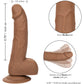 Silicone Studs Realistic 6" Suction Cup Dildo - Caramel