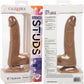 Silicone Studs Realistic 6" Suction Cup Dildo - Caramel