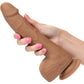 Silicone Studs Realistic 8" Suction Cup Dildo - Caramel