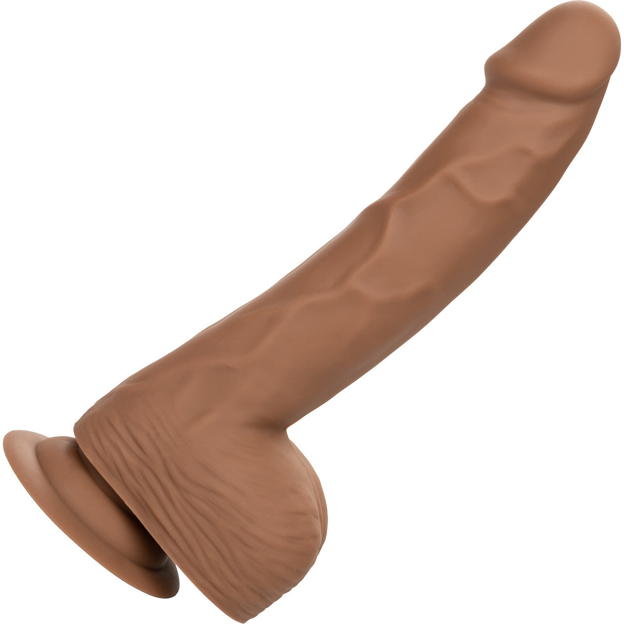 Silicone Studs Realistic 8" Suction Cup Dildo - Caramel