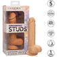 Silicone Studs Realistic 5" Suction Cup Dildo - Vanilla