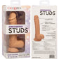 Silicone Studs Realistic 5" Suction Cup Dildo - Vanilla