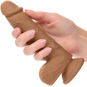 Silicone Studs Realistic 5" Suction Cup Dildo - Caramel